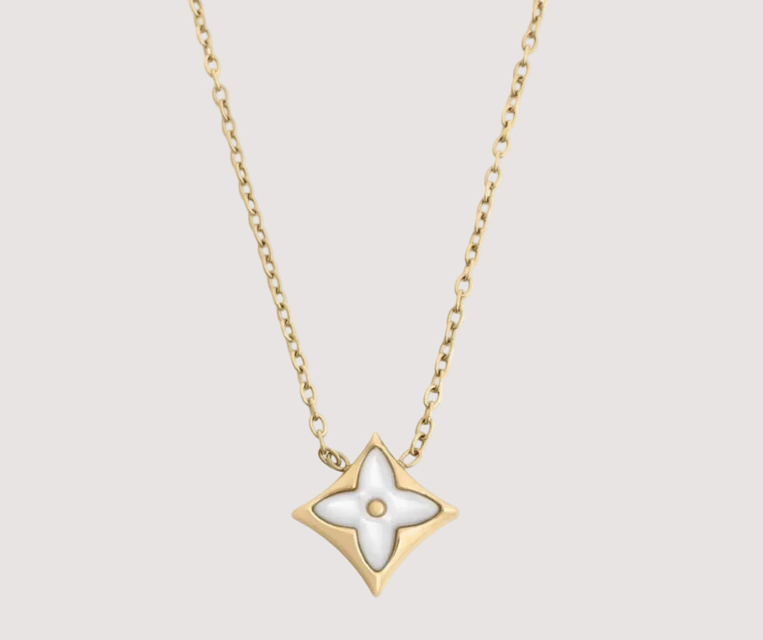 Mother Of Pearl Star Necklace