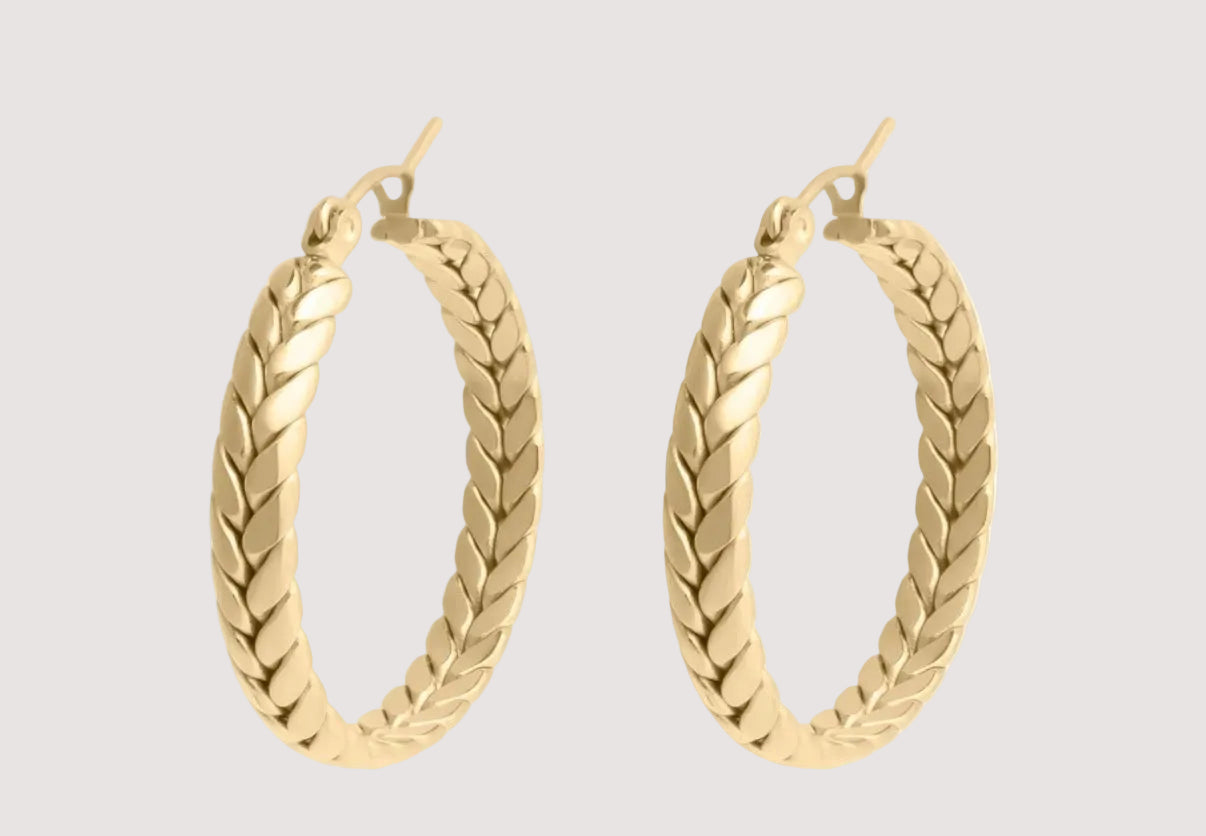 Braided Hoop Earrings