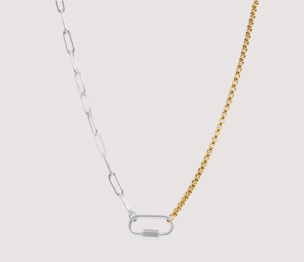 Paperclip Carabiner Necklace