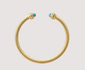 Turquoise Twisted Bangle